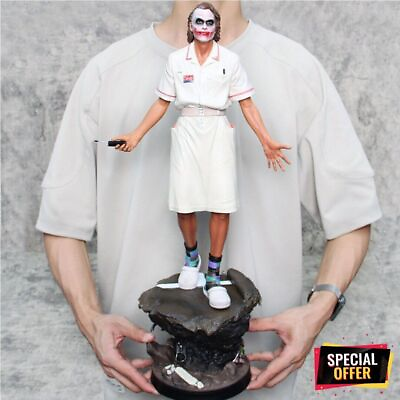 #ad Dark Knight Joker Nurse Suit Film Scene Model GK Statue 21in Collectible Figure $96.99