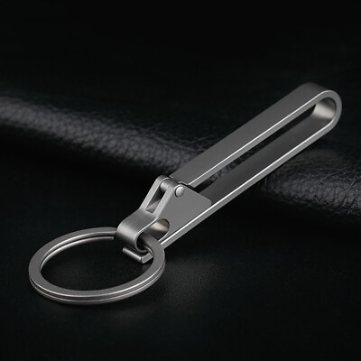 #ad 1pc EDC Titanium Alloy Quick Buckle Detach Belt Wais chain Car keychain $20.32
