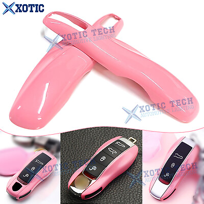 #ad Pink Smart Key Side Holder For Porsche Cayenne Boxster Panamera Macan 3 Button $9.97