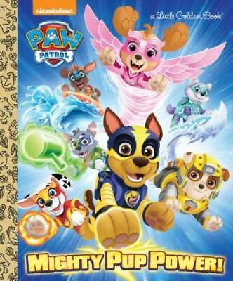 #ad Mighty Pup Power PAW Patrol Little Golden Book Hardcover GOOD $3.76