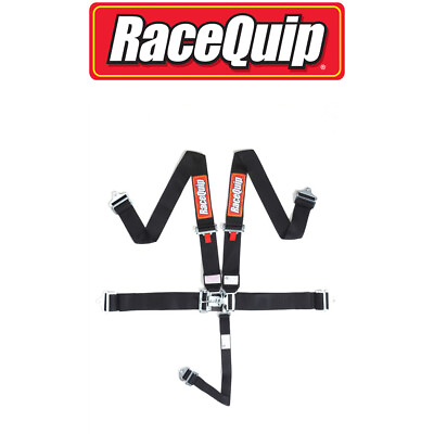 #ad RaceQuip 711001 Black Race Car Seat Belts 5 pt SFI Safety Harness DATED 12 22 $59.95