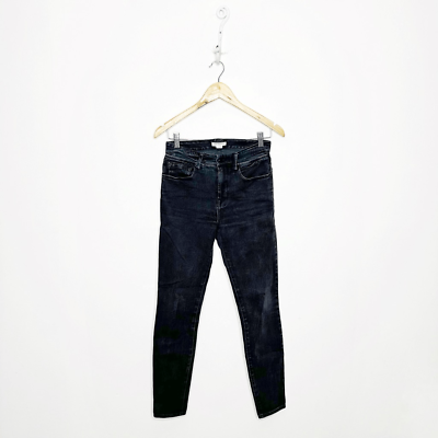 #ad Good American Good Waist Slit Skinny Jeans Gray Stretch GLSW419T womens 2 26 $44.80