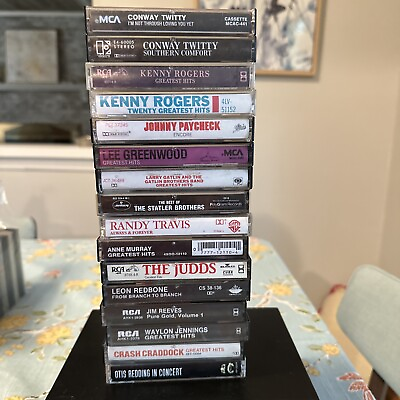 #ad Womens Country Music Cassette Lot Of 16 Kenny Rogers Judds Paycheck Jennings. $20.00