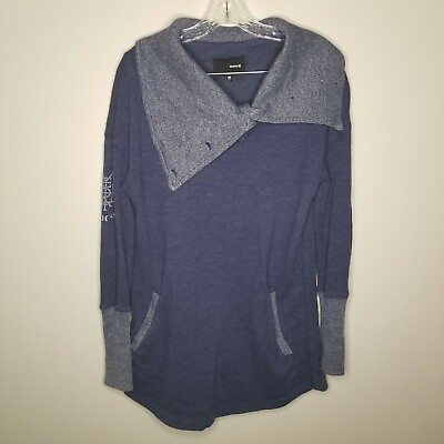 #ad Hurley Womens Long Pullover Long Sleeve Purple Sweater Size Medium $16.99