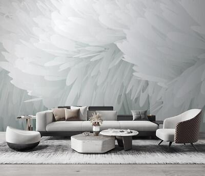 #ad 3D Gentle White Feathers D57 Wall Paper Wall Print Decal Deco Wall Mural CA Romy C $316.99