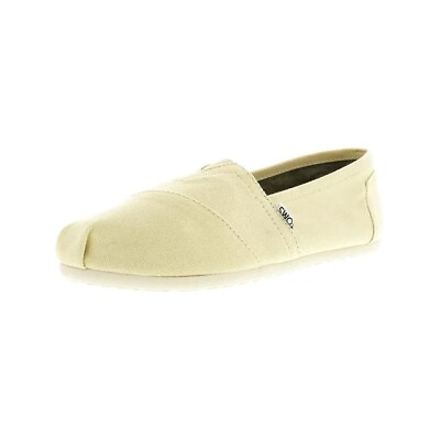 #ad TOMS Mens Classics Freetown Light Grey Natural Rounded Toe Slip On Low Top $17.10