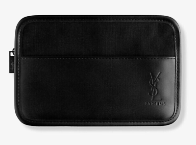 #ad Yves Saint Laurent black Bag Beaute YSL Makeup cosmetic beauty Pouch case clutch $19.99