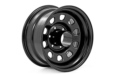 #ad Rough Country Steel Wheel Black 15x8 5x4.5 3.30 Bore 19 RC158545 $54.95
