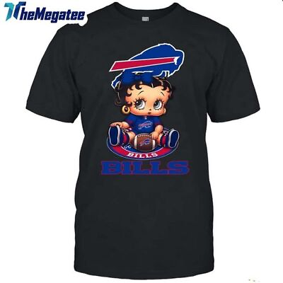 #ad SALE NFL Buffalo Bills T Shirt Betty Boop Football T Shirt S 5XL Gift Fans $23.99