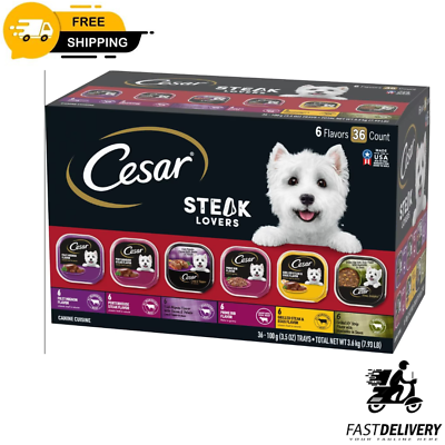 #ad CESAR Adult Wet Dog Food Classic Loafand Turkey Variety Pack 3.5 oz Pack of 36 $33.75