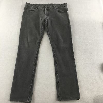 #ad Flying Machine Mens Jeans Size 36 W36 x L31 Black Straight Leg Denim AU $17.48