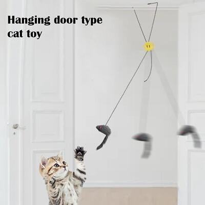 #ad Pet Cat Toys Mice Hanging Automatic Funny Cat Teasers For Cats Cage Door $2.03