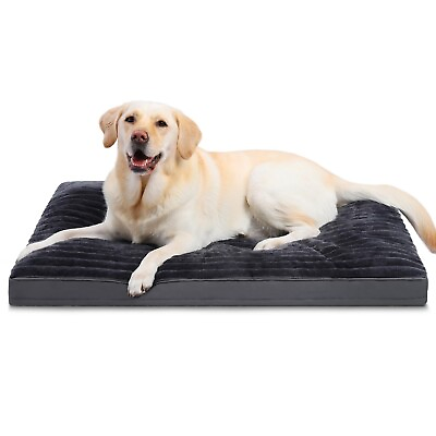 #ad Vonabem Large Dog Bed Washable with Removable Cover Waterproof Dog Crate Bed... $40.51