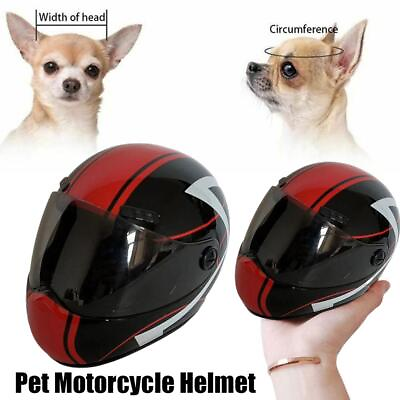 #ad 2024 New Pets Motorcycle Safety Helmet Small For Little Puppy Dogs Biker B3 T5C4 $16.24
