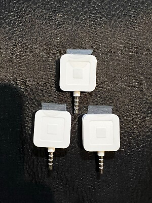 #ad Square Credit Debit Card Reader White for Apple iPhone and Android SET OF 3 $12.99