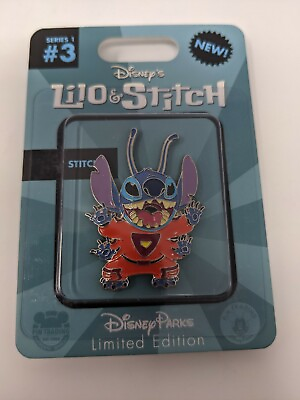 #ad Disney Stitch Action Figures Quarterly Series LE Pin $29.99