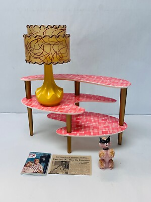 #ad American Girl Maryellen Living Room Set Lamp Table Dog TV Guide Newspaper B53 $69.95