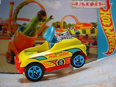 #ad 2020 HW FUN PARK Exclusive PEDAL CAR ☀ yellow red blue ☀Hot Wheels LOOSE $1.99