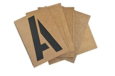 #ad Alphabet Stencils Letters Large 10 Inch Oil Board Capital Letters A to Z Period $37.12