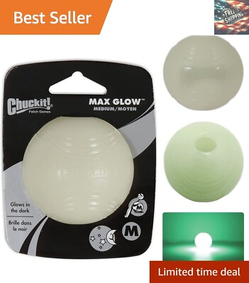 #ad Glow in the Dark Dog Ball Toy Medium Size for Dogs 20 60 lbs Pack of 4 $36.79