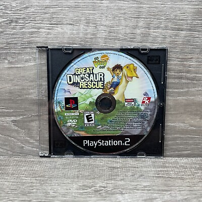 #ad Go Diego Go Great Dinosaur Rescue Sony PlayStation 2 2008 Disc Only $7.61