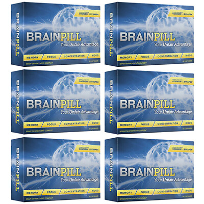 #ad BRAINPILL Nootropics Focus Memory Mental Stamina Brain Pill Supplement 6 Months $354.95