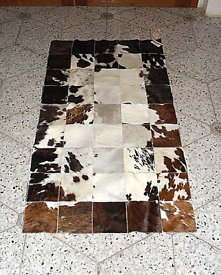 #ad Carpet Living Room Leather Of Cow IN Patchwork Measures 35 3 8x15 11 16in Cols $189.82