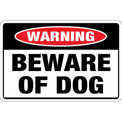 #ad Beware Of Dog Osha Metal Aluminum Sign $14.99