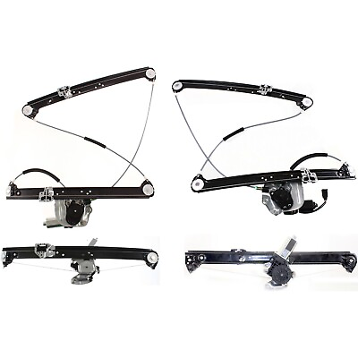 #ad Power Window Regulator Set For 2000 2006 BMW X5 Front and Rear With Motor $136.77