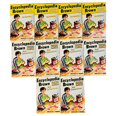 #ad Guided Reading Lot Book Set of 10 Encyclopedia Brown Boy Detective #1 Sobol PB $25.00