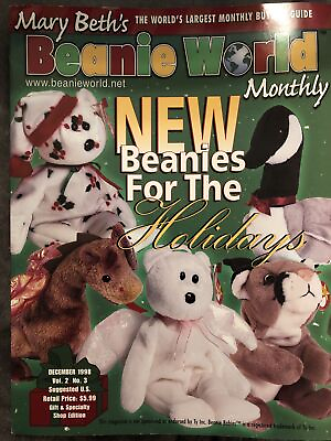 #ad Mary BETH#x27;s Ty Beanie World Monthly 1998 Vol 2 No.3 Beanies For The Holidays $6.00