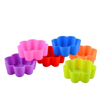 #ad Silicone Baking Cups Reusable Muffin Cups Flower Muffin Cups $10.85