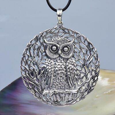 #ad Stunning Owl Pendant 925 Sterling Silver Handmade Bali for your Collection 19.7g $99.00