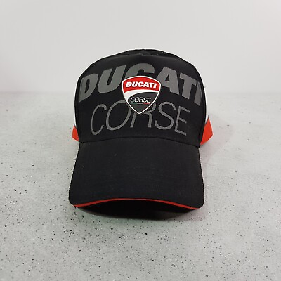 #ad DUCATI Black Corse Power Motorcycle Classic Embroidered Cap Hat 100% Authentic AU $65.00