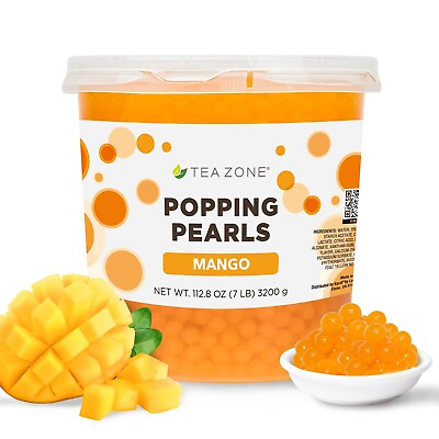 #ad Tea Zone Mango Popping Pearls 7 lbs B2051 $24.22