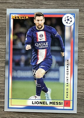 #ad 2022 23 Topps Merlin UEFA Soccer Lionel Messi #104 PSG $3.99