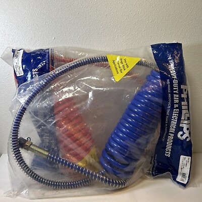 #ad Phillips 11 3400 Coiled Air Set 15#x27; Red amp; Blue Semi Pigtail Lead Set $119.95