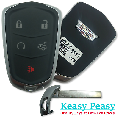 #ad New OEM Cadillac ATS CTS and or XTS Remote Transmitter Fob w Blade FCC: HYQ2AB $64.99