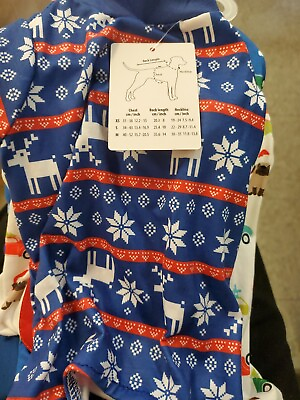 #ad Fashion Pet Dog Christmas Reindeer Pajamas small #1 $3.75