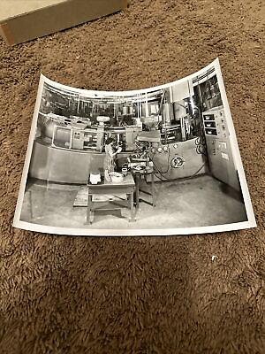 #ad 1950s metal making machinist photograph vintage collectible $8.00