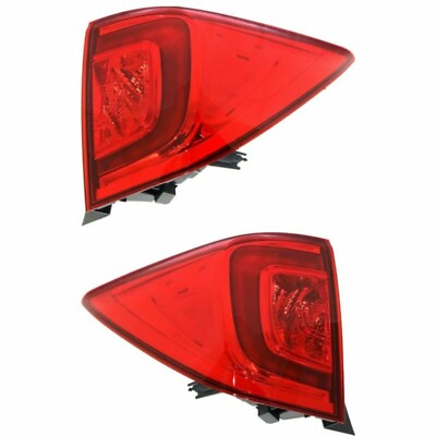 #ad New Set Of Two Tail Lamp Assembly Left amp; Right Outer Fits 2016 2018 Honda Pilot $296.45