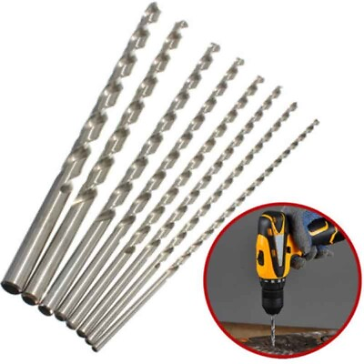 #ad 6MM 300MM Hss Lengthened Drill Bit 10 Wire Bag Single Package $8.68