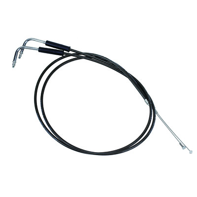 #ad 47 1 5” 120cm Smoky Black Throttle and Idle Cable Set for Harley Sportster Dyna $54.95