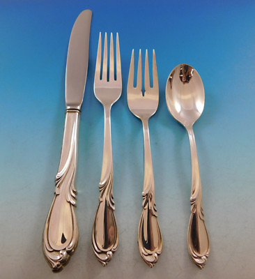 #ad Rhapsody New by International Sterling Silver Flatware Set 8 Service 32 pieces $1550.00