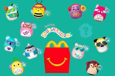 #ad McDonald#x27;s Squishmallows Happy Meal Toys Plush SEALED $3.99 SHIP FOR ANY QUANITY $3.99