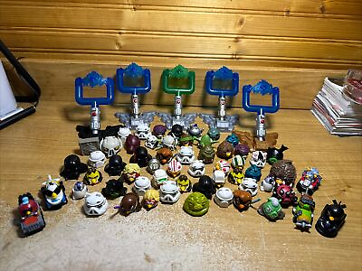 #ad Large Lot Of Angry Birds Star Wars Figures 63 Pieces C $99.99