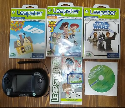 #ad LEAP FROG LEAPSTER game system UP Toy Story Star Wars Clone Wars Foster#x27;s $13.50