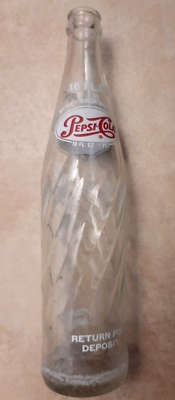 #ad PEPSI COLA 16 FL OZ 1 Pt Glass Bottle own a piece of soda history $15.99