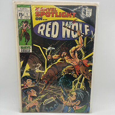#ad MARVEL SPOTLIGHT #1 1971 Red Wolf Wally Wood Neal Adams Marvel Comics $44.50