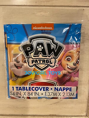#ad PAW PATROL BIRTHDAY PARTY PLASTIC TABLECLOTH NEW SEALED $5.99